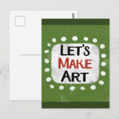 Laten we kunst Briefkaart maken (Voorkant / Achterkant)