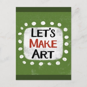 Laten we kunst Briefkaart maken