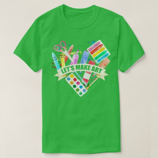 Laten we kunst maken t-shirt (Design voorkant)