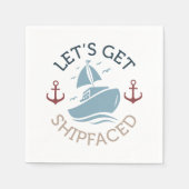 Laten we ladderzat op een schip worden servet (Voorkant)