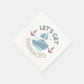 Laten we ladderzat op een schip worden servet (Hoek)