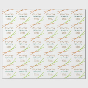 Laten we lelijke Kerst lelijke trui Partyoranje kr Cadeaupapier