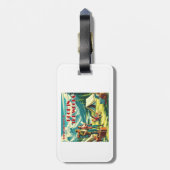 Laten we leren poepen in de Bossen camping Bagagelabel (Achterkant verticaal)