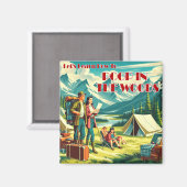 Laten we leren poepen in de Bossen camping Magneet (Voorkant / Achterkant)