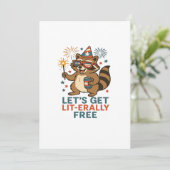 Laten we letterlijk gratis ontwerp krijgen - leuk feestdagenkaart (Staand voorkant)