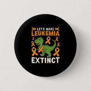 Laten we leukemie uitroeien dinosaurus bewustzijn ronde button 5,7 cm