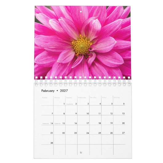 Laten we leven als Flowers 2020-kalender Kalender (Feb 2027)