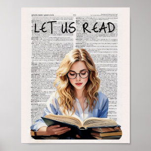 Laten we lezen poster