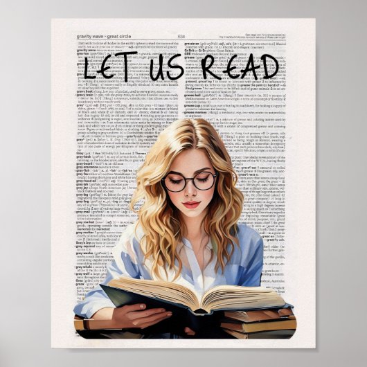 Laten we lezen poster (Voorkant)