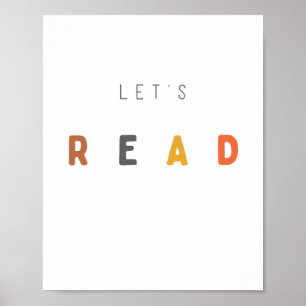 Laten we lezen. Poster en Prints