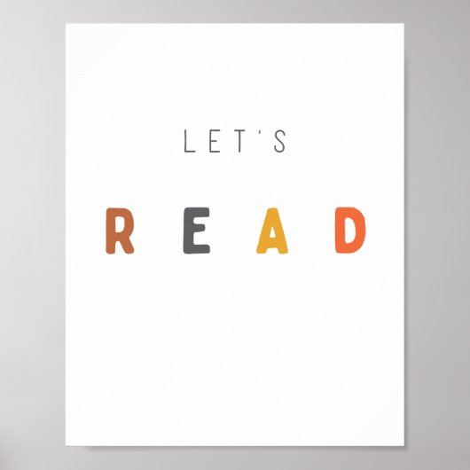 Laten we lezen. Poster en Prints (Voorkant)