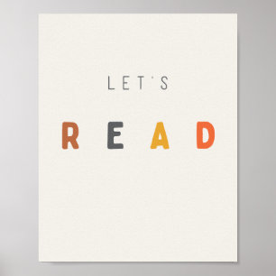 Laten we lezen. Poster en Prints