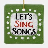 Laten we liedjes Ornament zingen (Achterkant)
