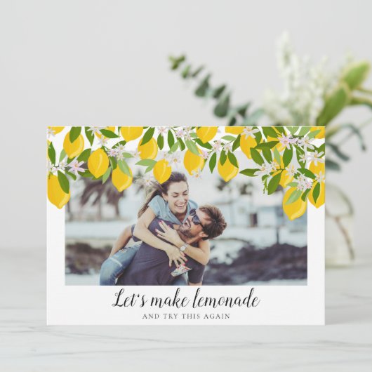 Laten we limonade maken, verander de datum foto kaart (Staand voorkant)