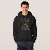 Laten we Lit Chanukah Hanukkah Kerstmis lomp lomp Hoodie (Voorkant volledig)