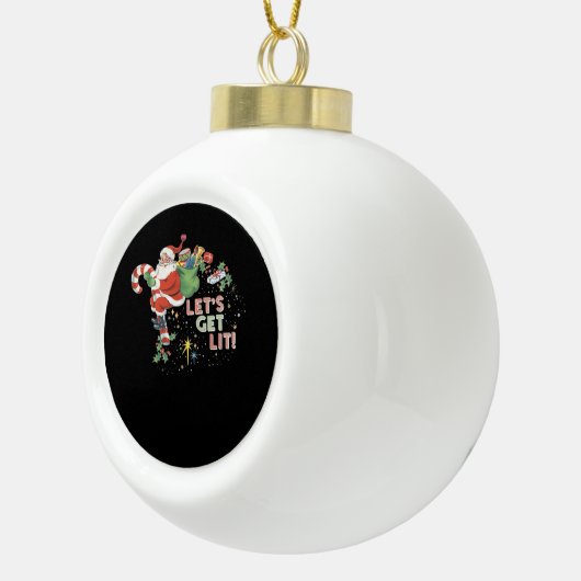 Laten we Lit Classic Minimal Clean gebruiken Keramische Bal Ornament (Rechts)