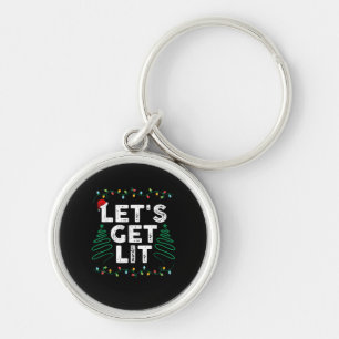 Laten we Lit Drink grappige kerstcadeautjes halen Sleutelhanger