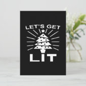 Laten we Lit Essential Funny Classic Feestdagenkaart (Staand voorkant)