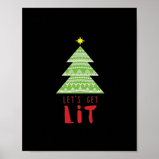 Laten we Lit Essential Simple Graphic krijgen Poster (Voorkant)