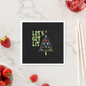 Laten we Lit Funny Kerstmis halen Servet (Insitu)