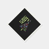 Laten we Lit Funny Kerstmis halen Servet (Hoek)