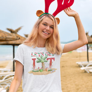 Laten we Lit Funny Kerstmis halen T-shirt