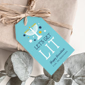 Laten we Lit halen | Funny Hanukkah Cadeaulabel