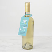 Laten we Lit halen | Funny Hanukkah Flessenhanger (Schuin)