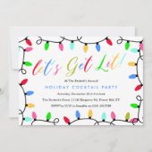 Laten we Lit halen | Kerstfeestdag — Cocktail Kaart (Voorkant)