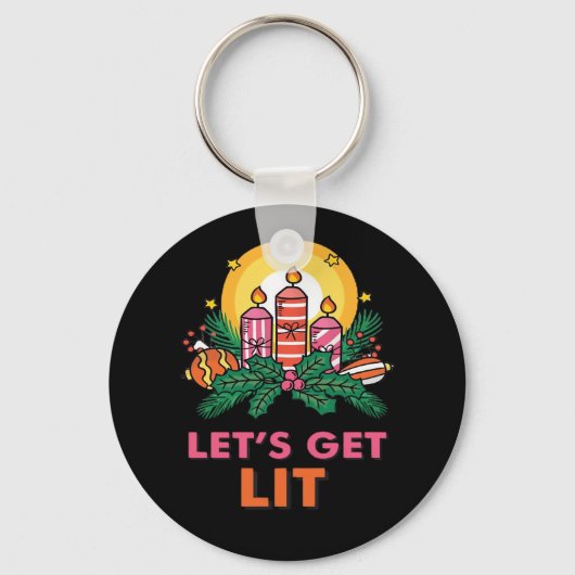 Laten we Lit halen Sleutelhanger (Voorkant)