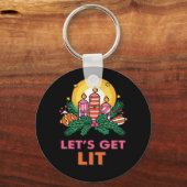 Laten we Lit halen Sleutelhanger (Voorkant)