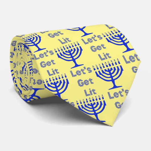 Laten we Lit halen Stropdas (Opgerold)