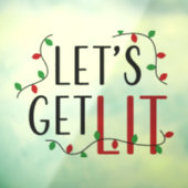 Laten we Lit krijgen Raamsticker (Vel 3)