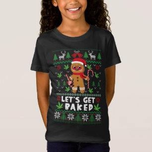 Laten we Lit Menorah Hanukkah Funny Kerstmis Ugly  T-shirt