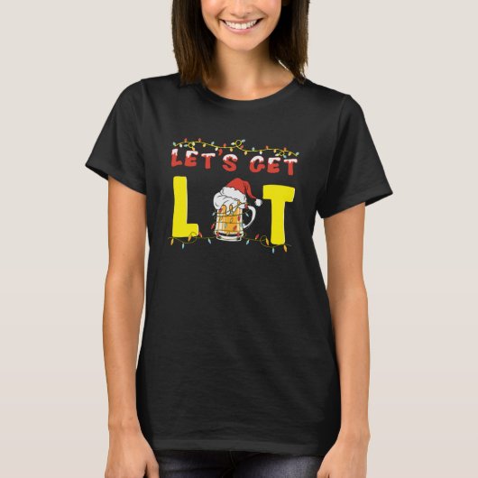 Laten we Lit Shirt Adult Funny Kerstmis halen (Voorkant)