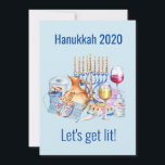 Laten we Lit Wine Lover Hanukkah 2020 halen Feestdagenkaart<br><div class="desc">Dit ontwerp werd gecreeerd door digitale kunst. Het kan op het gebied worden gepersonaliseerd dat door de foto en/of de tekst te veranderen wordt verstrekt. Of het kan worden aangepast door de klik te kiezen om de andere optie aan te passen en de kleur op de achtergrond te verwijderen of...</div>
