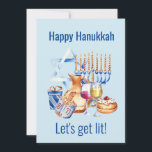 Laten we Lit Wine Lover Hanukkah halen Feestdagenkaart<br><div class="desc">Dit ontwerp kan worden gepersonaliseerd door de Edit optie van het Ontwerp te kiezen. Je kunt ook overdragen naar andere objecten. Neem contact met me op via colorflowcreations@gmail.com of gebruik de chatoptie bovenaan de pagina als u dit ontwerp op een ander product wilt plaatsen of hulp nodig hebt bij dit...</div>