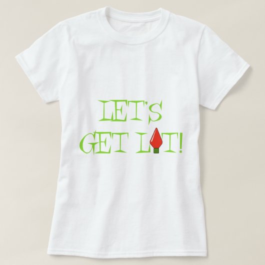 Laten we Lit Women's Light Shirt halen (Design voorkant)