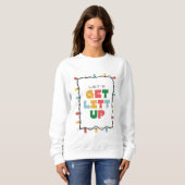 Laten we Litt Up Louis Litt Christmas sweatshirt h (Voorkant volledig)