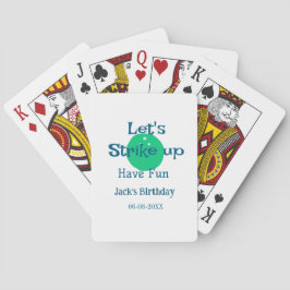 Laten we lol hebben groene bal verjaardag naam  pokerkaarten