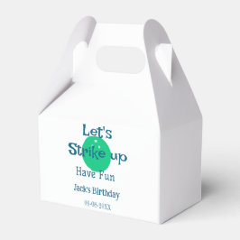 Laten we lol hebben groene bal verjaardagsnaam mak bedankdoosjes