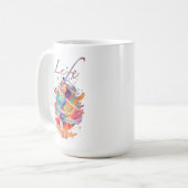 Laten we lol hebben, Leven is een achtbaan Koffiemok (Voorkant links)