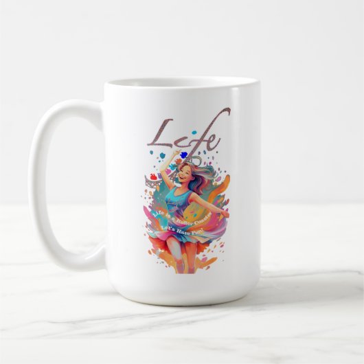 Laten we lol hebben, Leven is een achtbaan Koffiemok (Links)