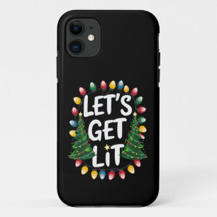 Laten we lol hebben met grappige kerst drinkende K Case-Mate iPhone Case