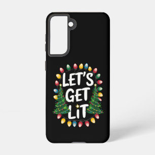 Laten we lol hebben met grappige kerst drinkende K Samsung Galaxy Hoesje