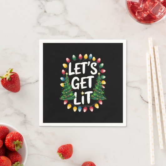 Laten we lol hebben met grappige kerst drinkende K Servet (Insitu)