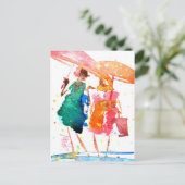 Laten we lopen en praten #140106 Briefkaart (Staand voorkant)