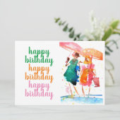 Laten we lopen en praten #140106 kaart (Staand voorkant)