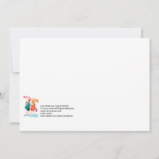 Laten we lopen en praten #140106 kaart (Achterkant)