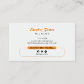 Laten we lopen! Hond Walking Hond Trainer Hond Wal Visitekaartje (Achterkant)